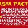 asia pacific font by weknow