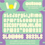 blowing bubble font by weknow