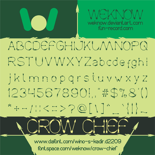 crowchief font by weknow