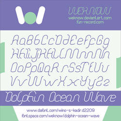 dolphin ocean wave font by weknow