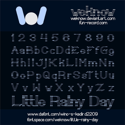 Little Rainy Day font by weknow