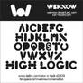 high logic font by weknow