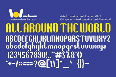 All Around The World font