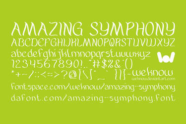 amazing symphony font