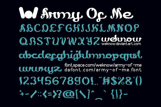 army of me font