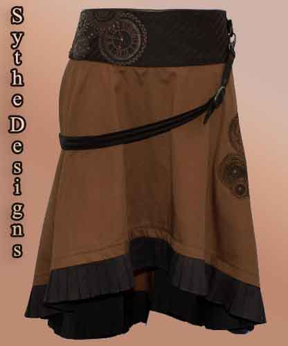 Light and Dark Brown Skirt