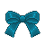 Free Teal Bow Icon