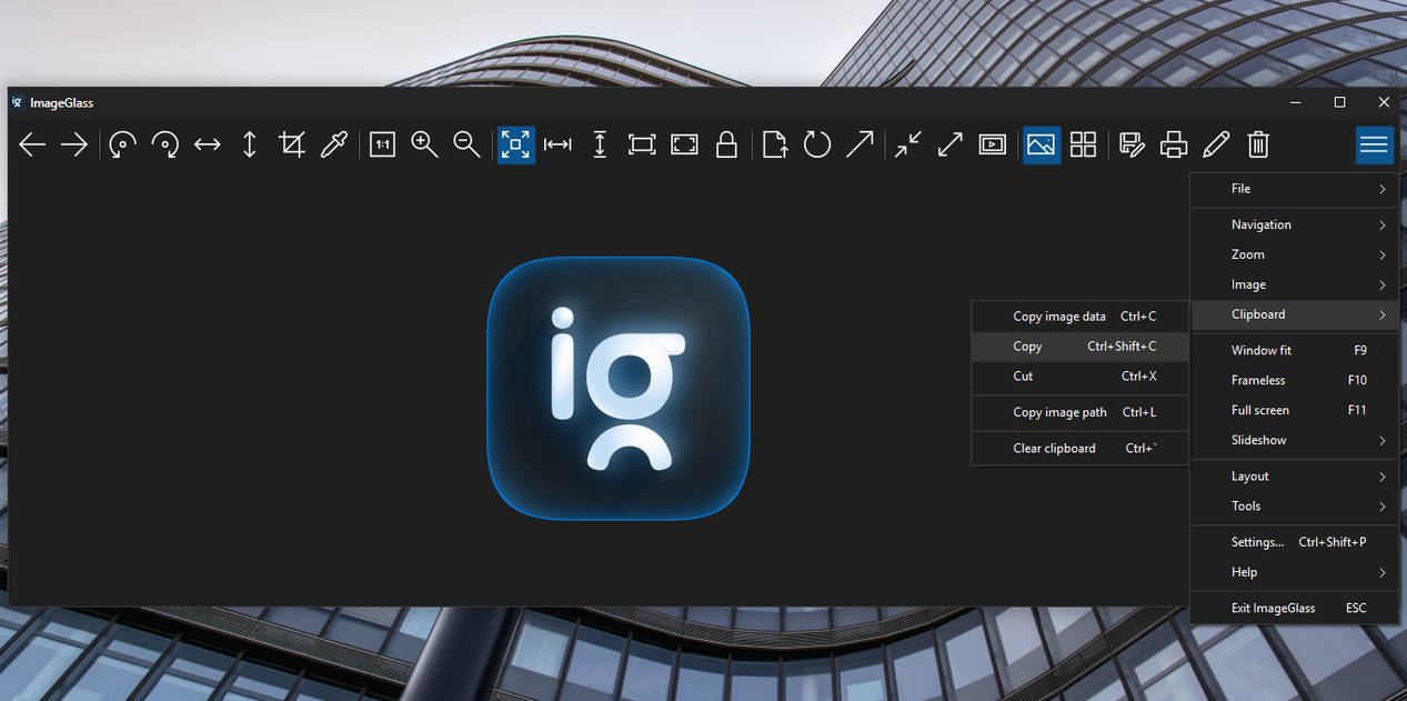ImageGlass. Windows 10 Dark