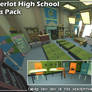 Model - Canterlot High School Props Pack