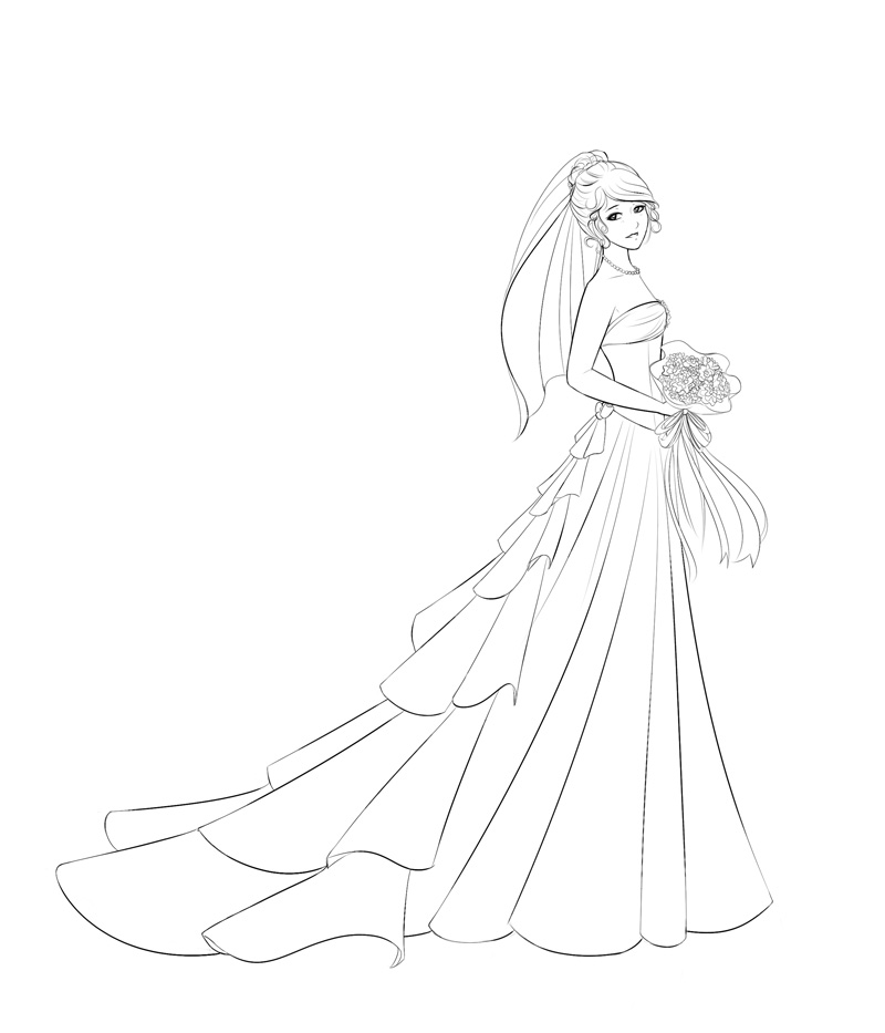 Featured image of post Wedding Dress Drawing Base