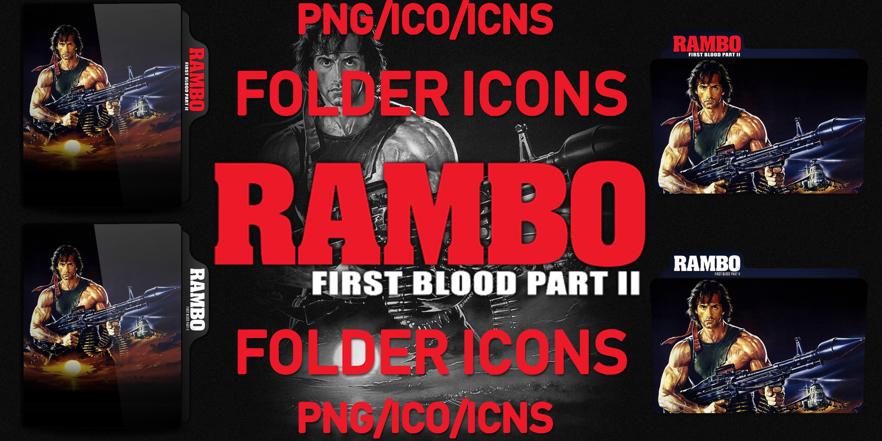 Rambo First Blood Part Ii 1985 Folders By Chrisneville32 On Deviantart