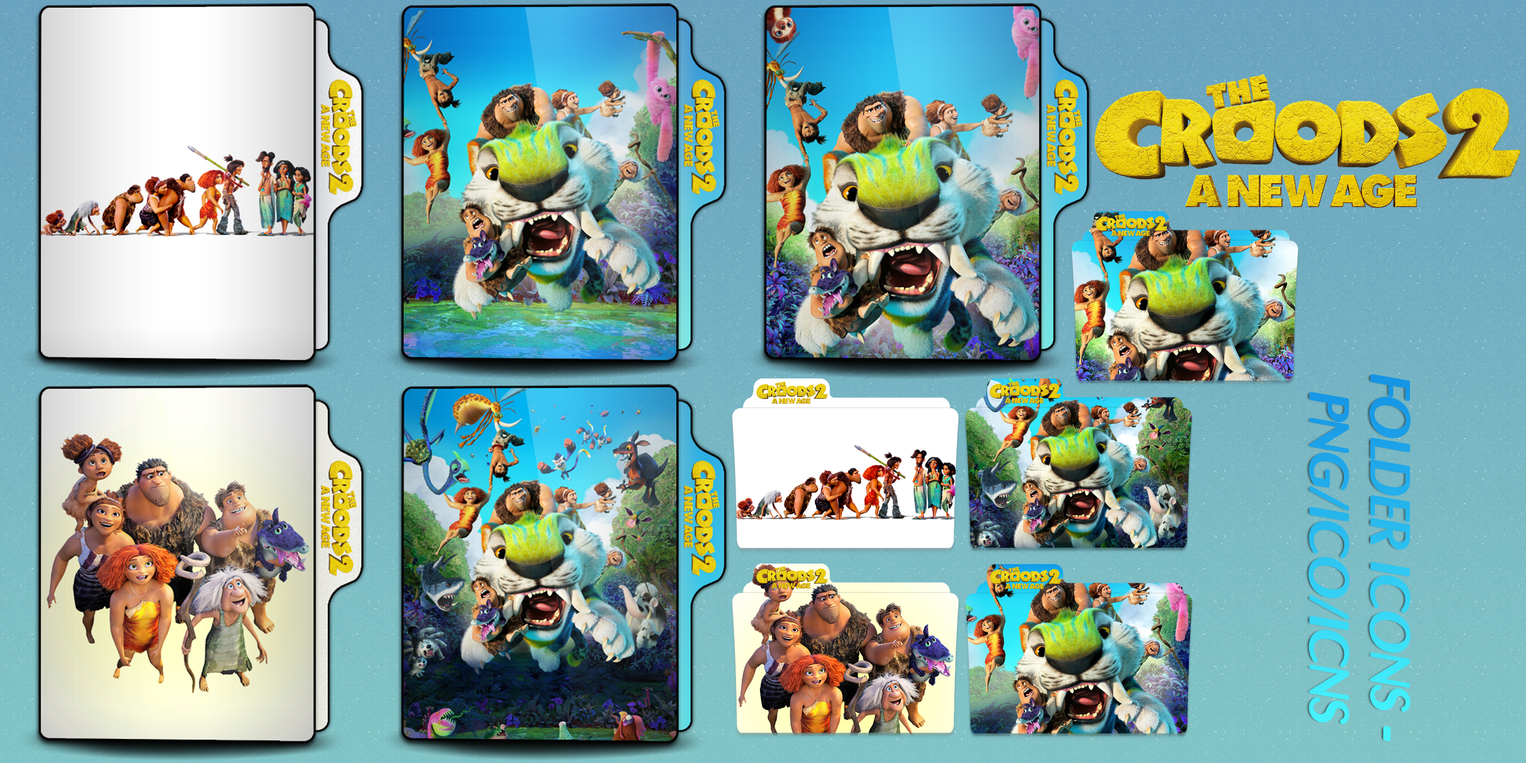 The Croods 2 A New Age 2020 Folder Icons pack by ChrisNeville32