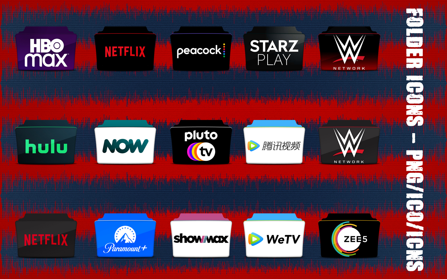 Video Streaming Sites + Apps Folder Icons pack 2 by ChrisNeville32 on DeviantArt