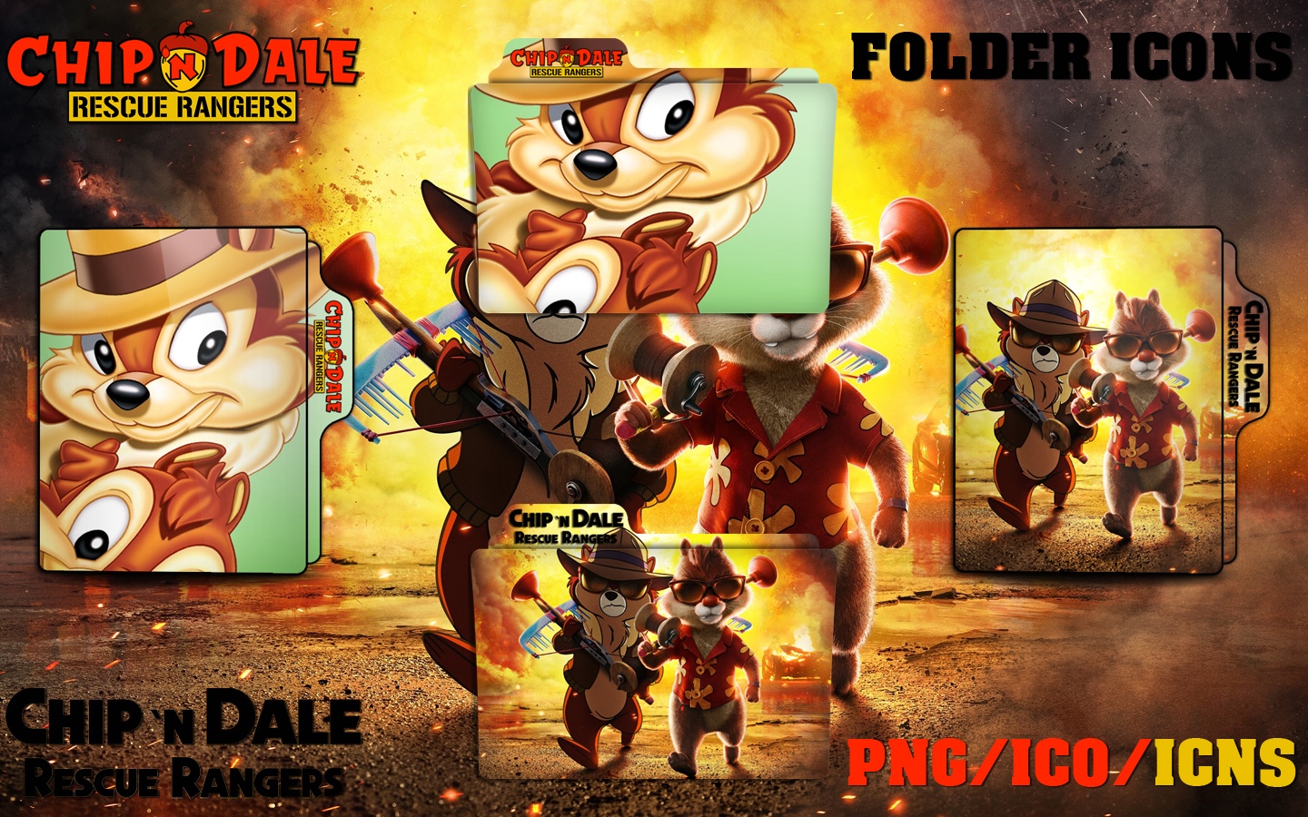 Icon Rescue Ranger Chip 'n Dale: Rescue Rangers Folder Icons pack by ChrisNeville32 on ...