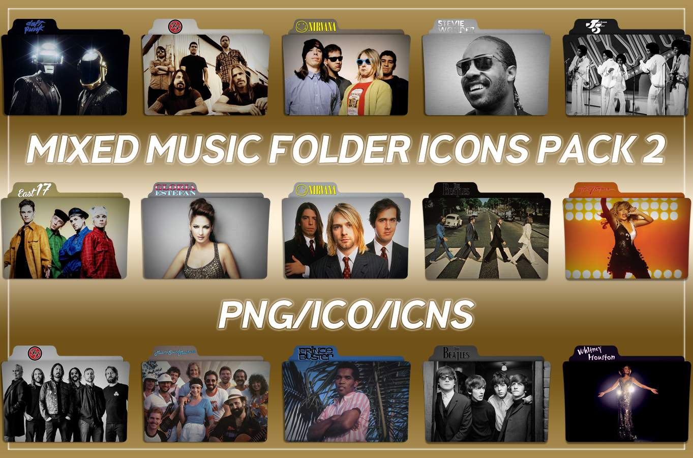 Mixed Music Folder Icons pack 2 by ChrisNeville32 on DeviantArt
