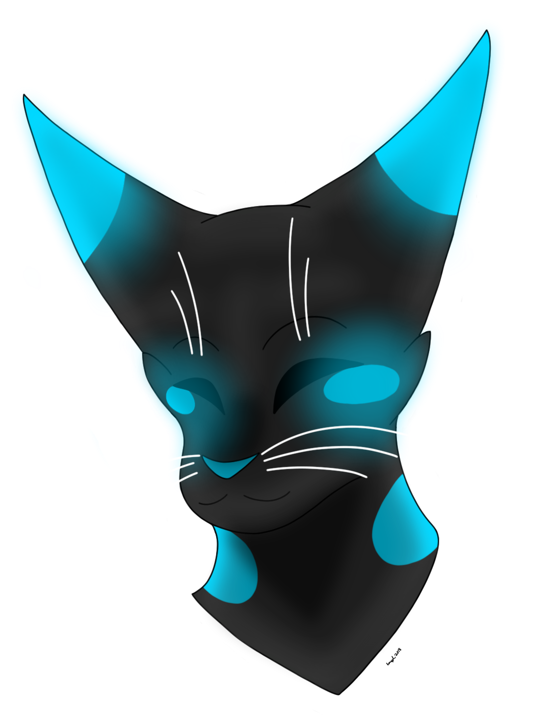 Art Trade Offer- Glowing Cat