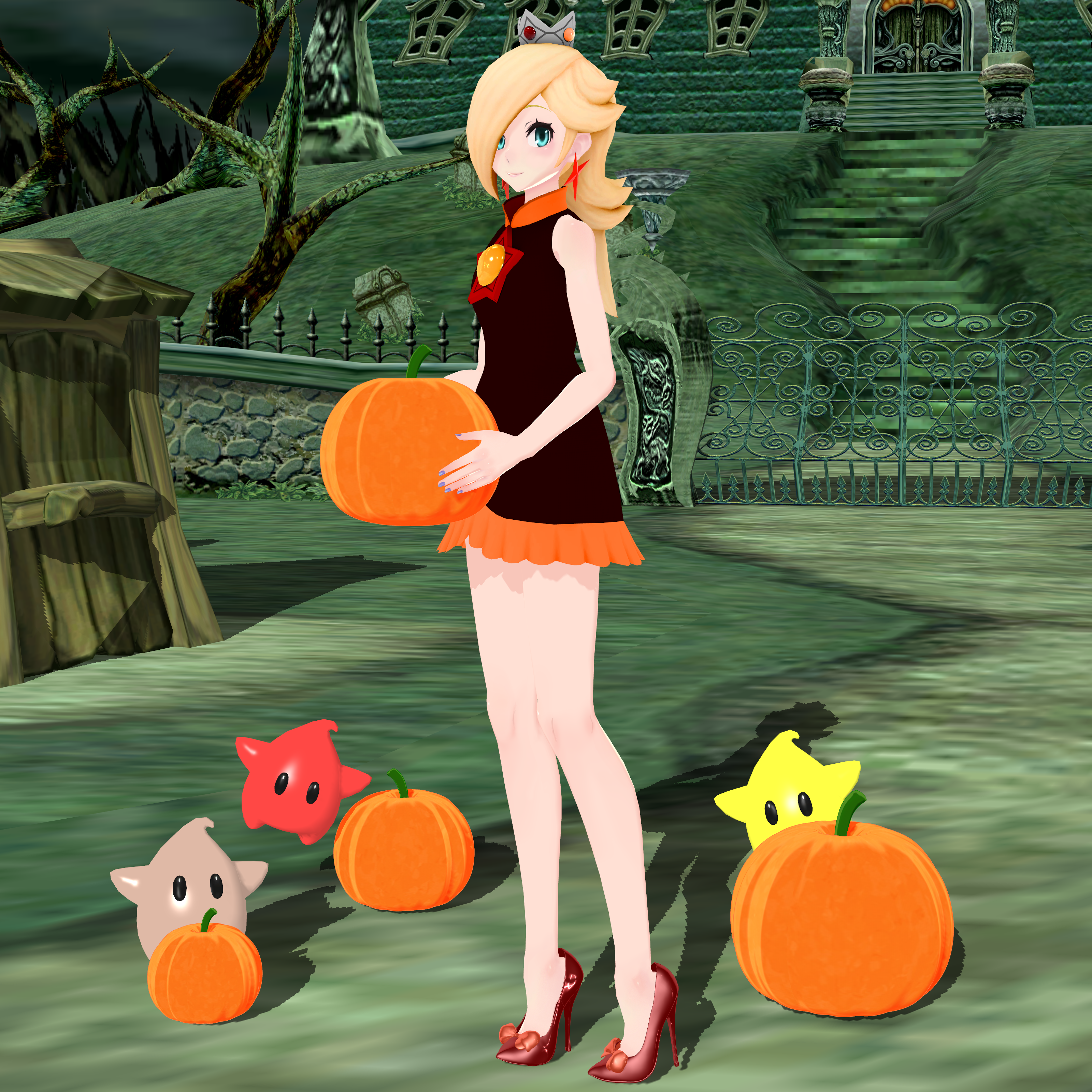 TDA Tennis Outfit Rosalina Edit (Halloween Themed) by MarioandSonic