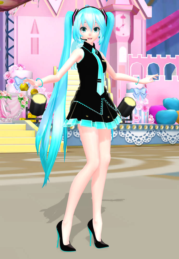 [MMD DL] TDA + WYKP Black Uniform Hatsune Miku by Mario-and-Sonic-Guy ...
