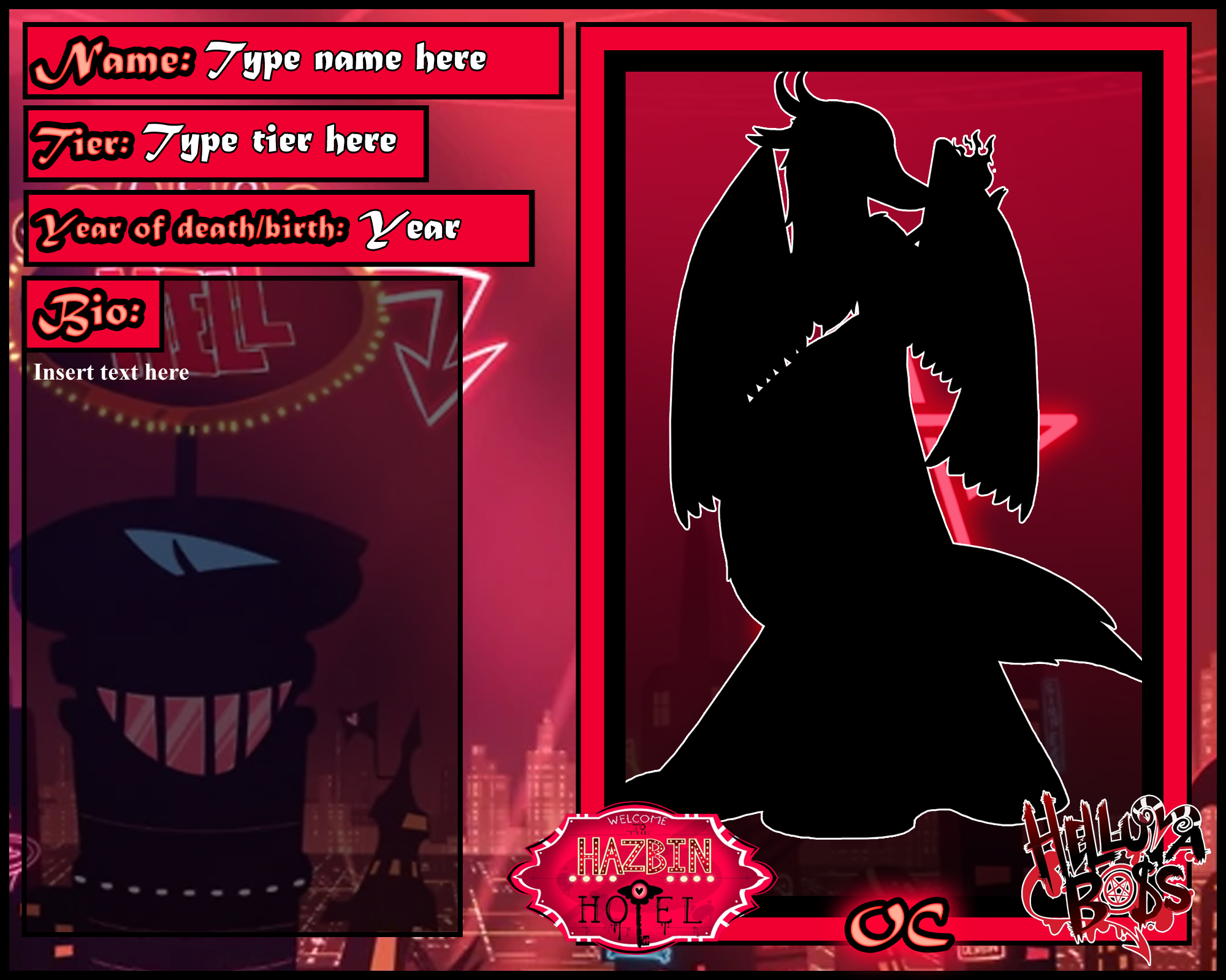 Demon OC Bio Template by Moheart7 on DeviantArt