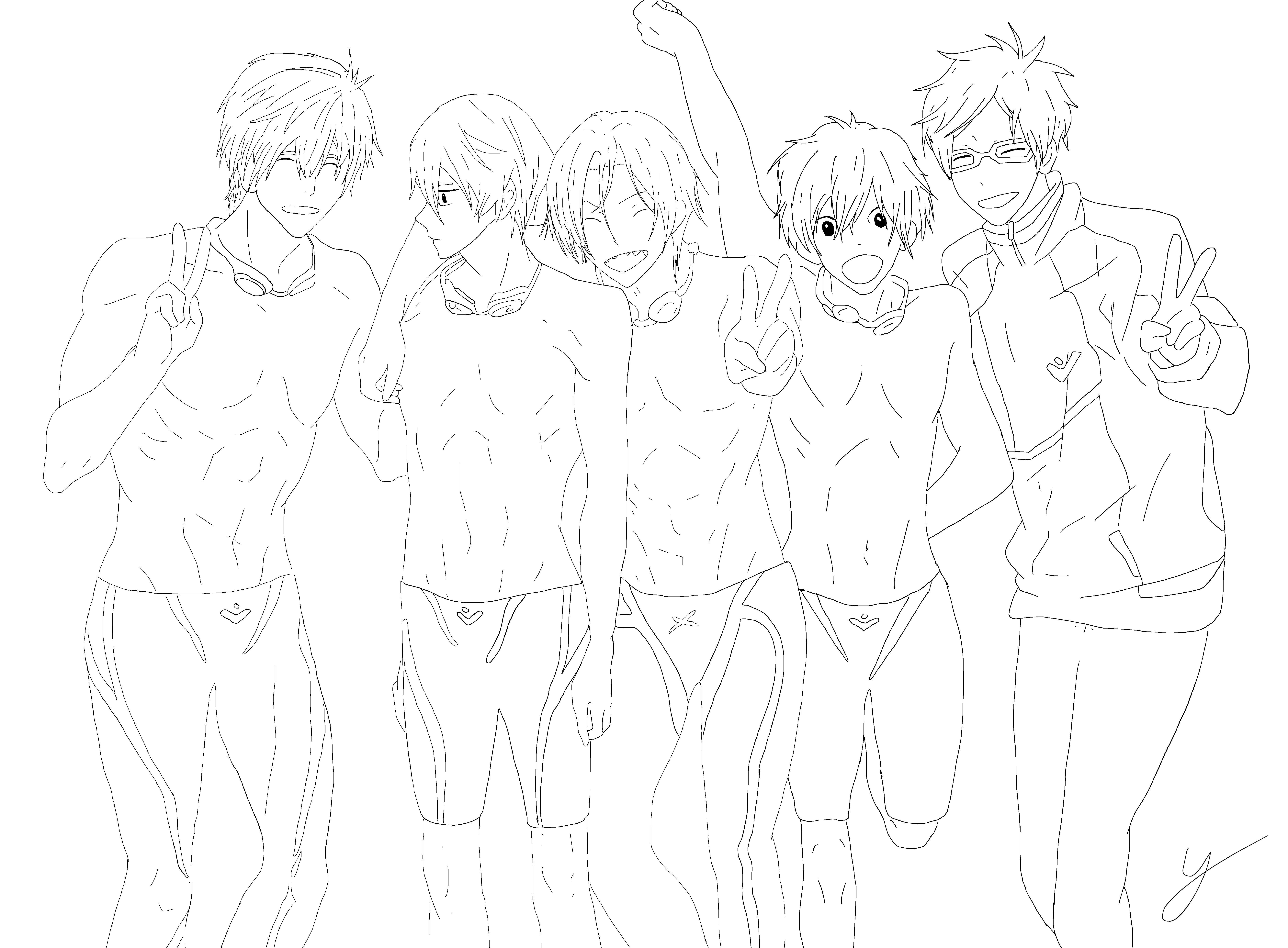 Free! Iwatobi Swim Club Commission by Shaami on DeviantArt