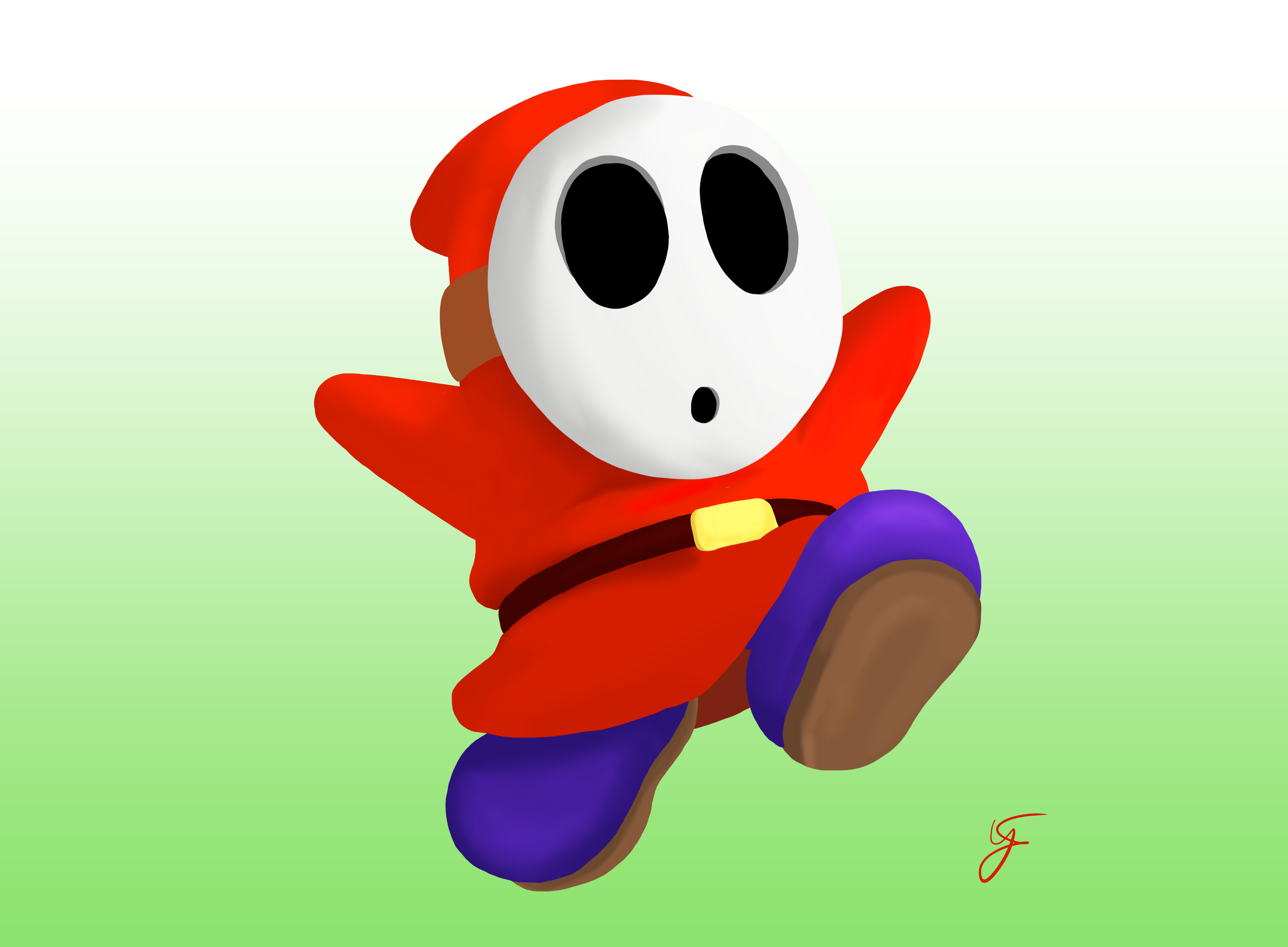 5005x3679 - Shy guy, drawing shy guy, shy guy from super mario, how to dr.....