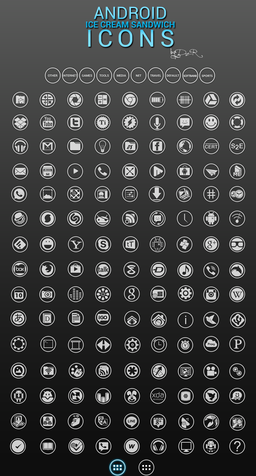 Android Ice Cream Sandwich Icons v3.1