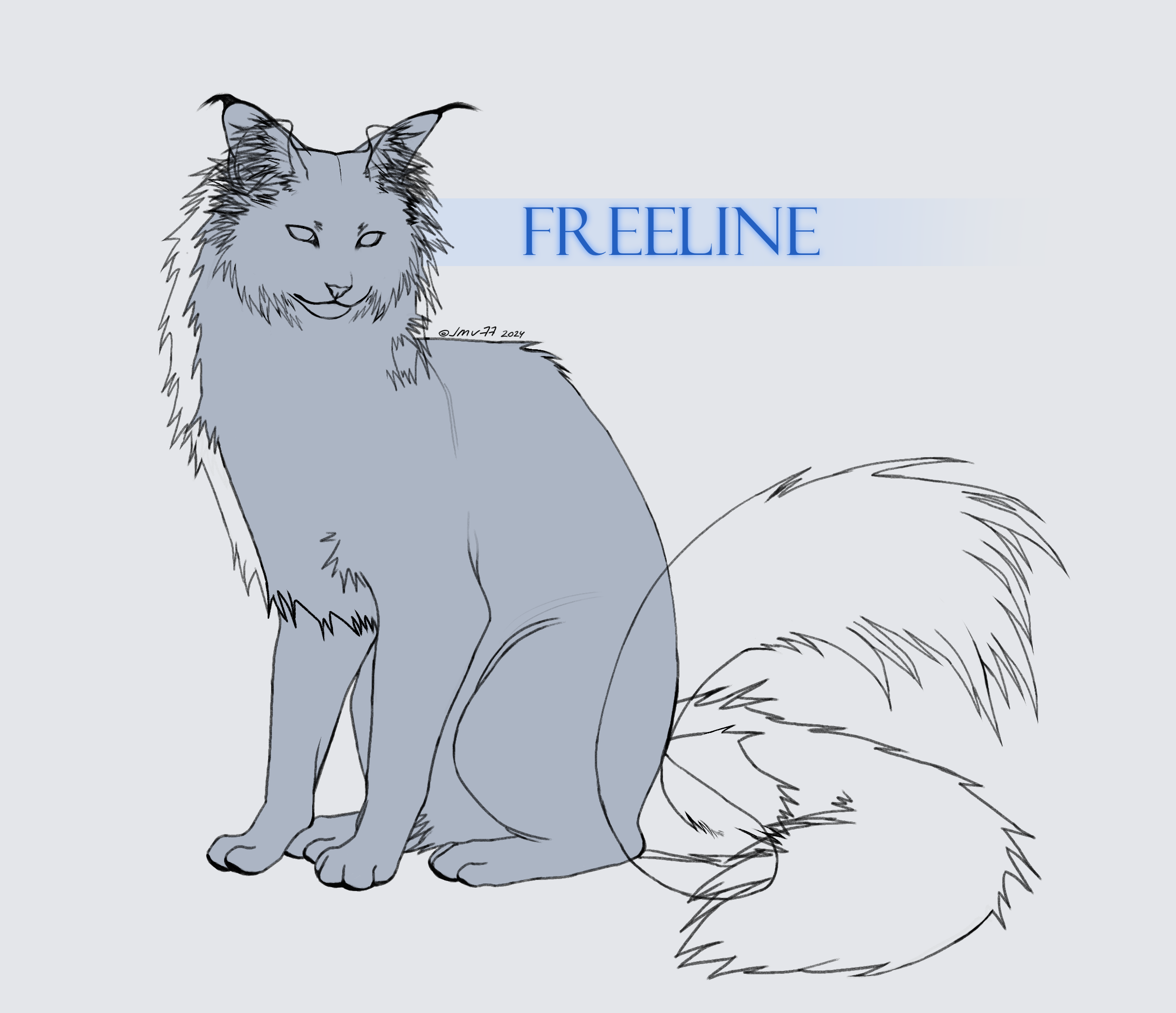 Free Cat line by jmv77 on DeviantArt