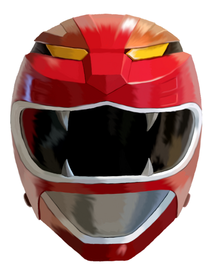 Power Rangers Wild Force Red Ranger Helmet Quantum Red Helmet PR Time