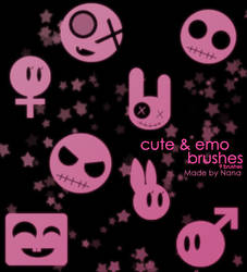 Cute emo brushes