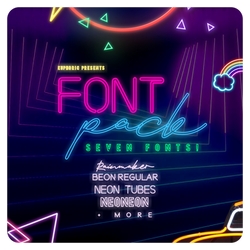 THE NEON FONT PACK