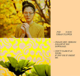 PSD 191 Urban Flower Graphic 