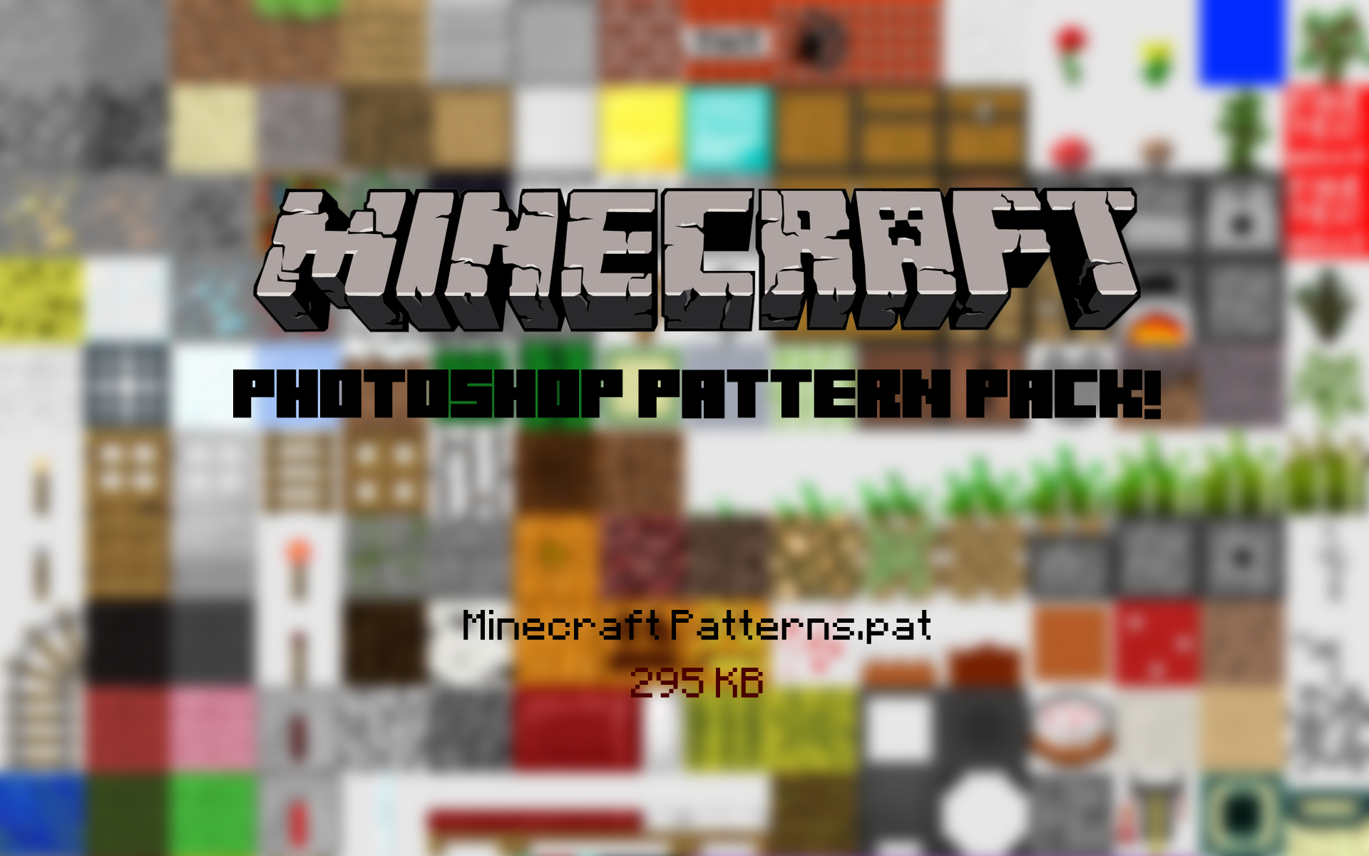 Minecraft Blocks Photoshop Pattern Pack By Shlekky On Deviantart