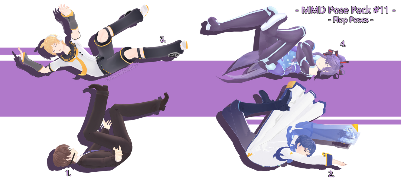 [MMD] Pose Pack #11 Flop Poses - Download - by KitsuneNoKiba on DeviantArt