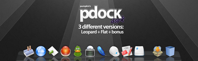 pdock dark - 3D Leopard Dock