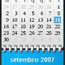 Blue Microsoft Calendar Gadget
