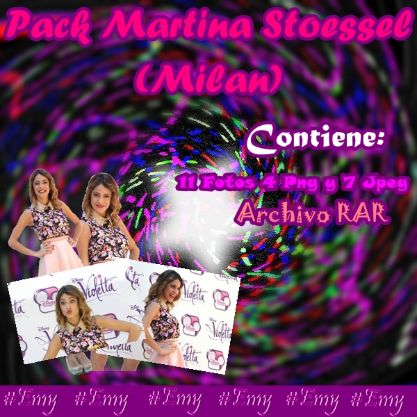 Pack Martina Stoessel (Milan). Fotos Jpeg y Png