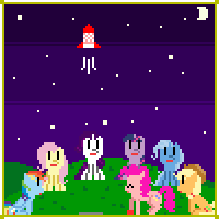 Retro Pony Pixels New Years Eve : The Game (FLASH)