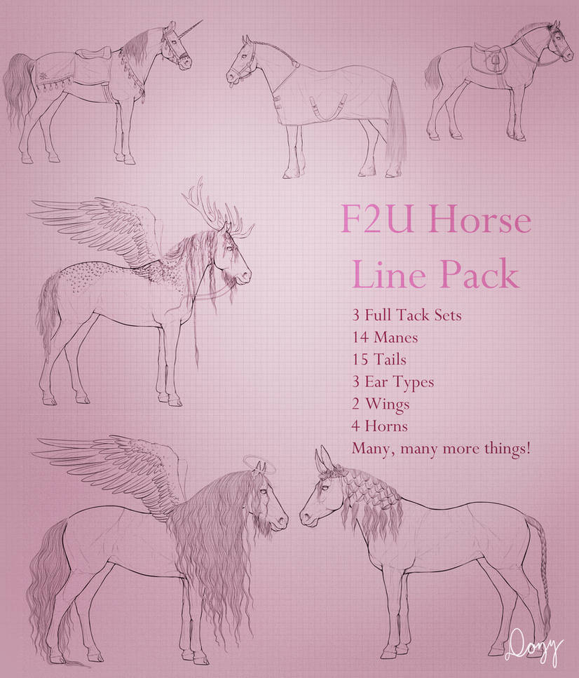 F2U Horse Line Pack by Dozymare on DeviantArt