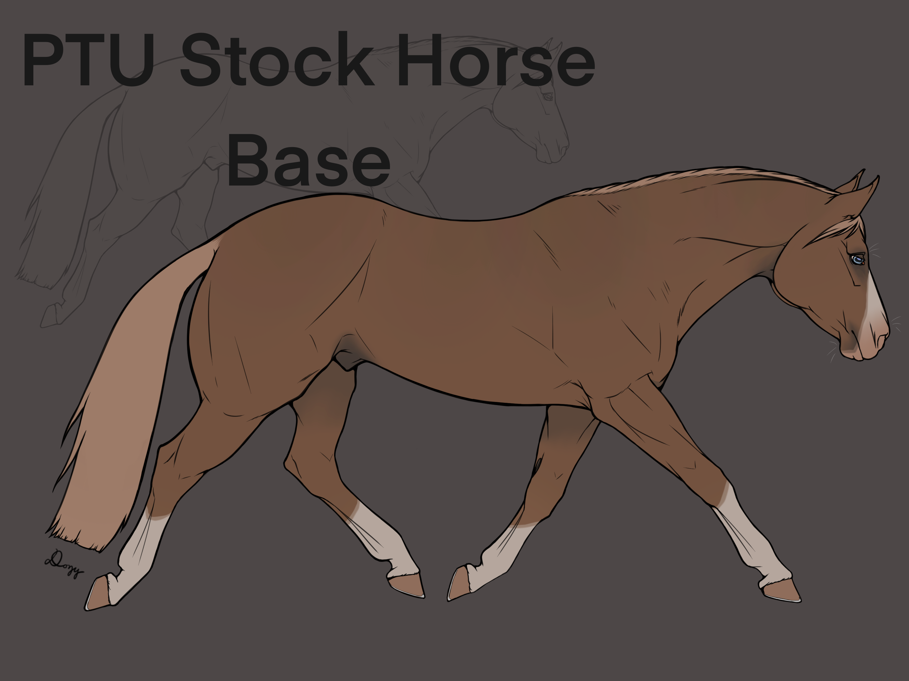 $1 Stock Horse Base by Dozymare on DeviantArt