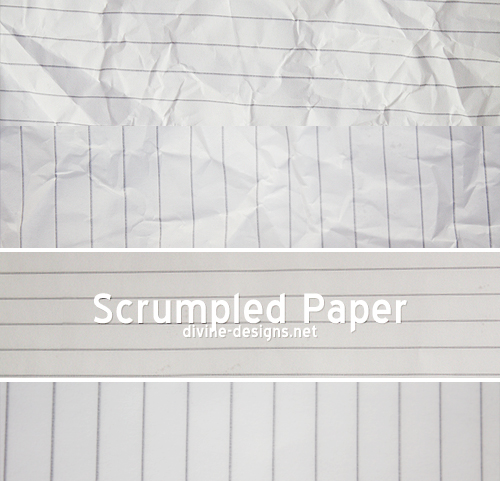 Scrumpled Lined Paper