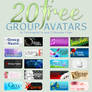 20 Free Group Avatars: Collaboration!