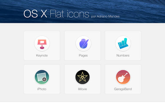 OS X Flat icons