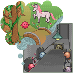 Imagination vs Reality Collab by litecrush
