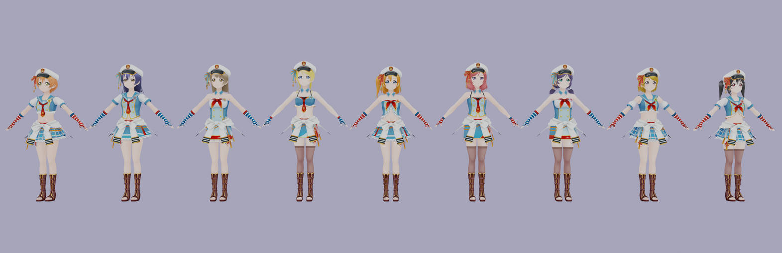 HEART to HEART! Model Bundle DL by purinmods on DeviantArt