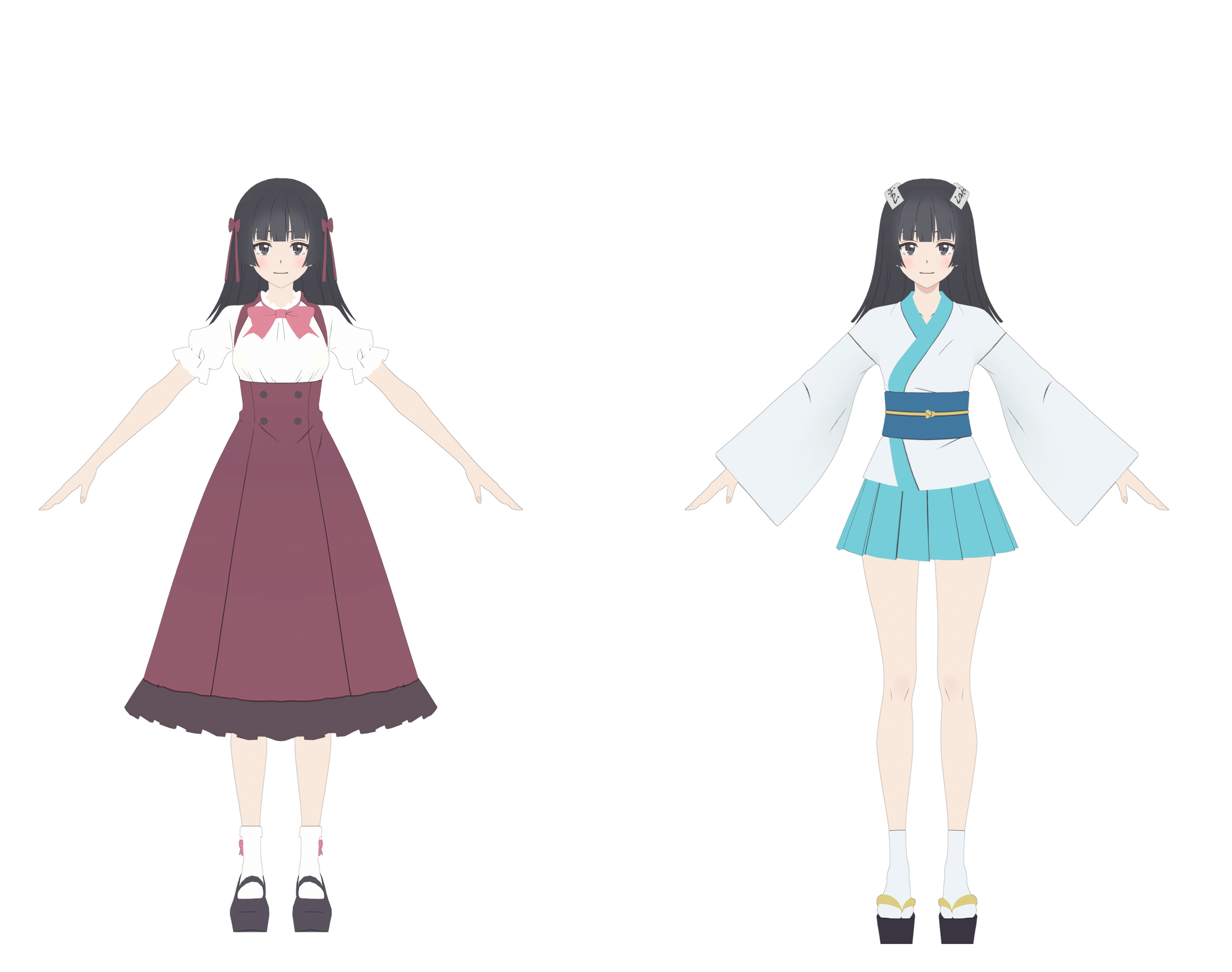 Miyabi - Model Bundle DL by purinmods on DeviantArt