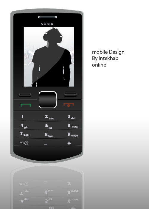 Nokia sleek mobile psd