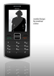 Nokia sleek mobile psd