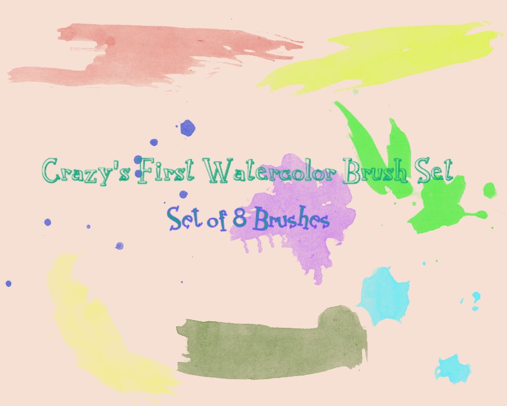 Crazys First Watercolor Brush Set