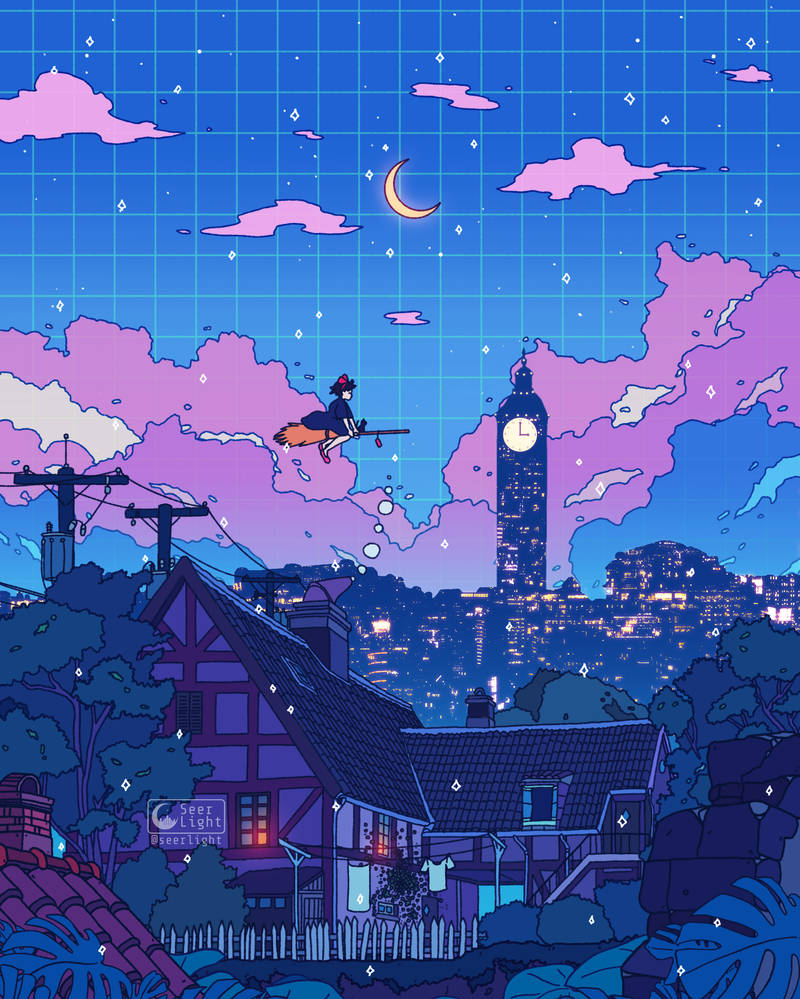 Kiki S Night Flight By Seerlight On Deviantart