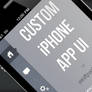 Custom iPhone App UI - PSD -